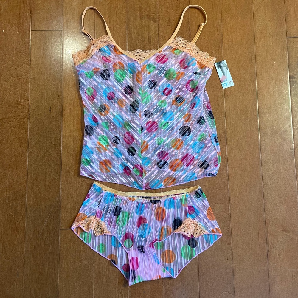 {Pink & Orange Version} Mesh Lingerie Sets